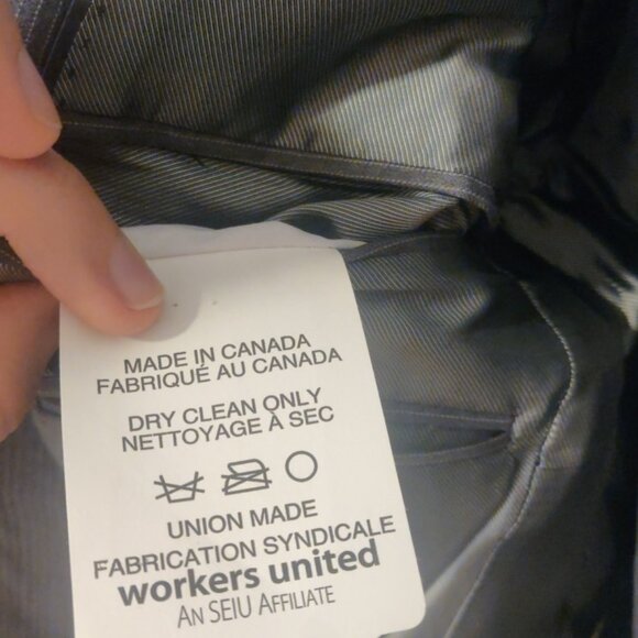 Simon Spurr 36S/30 modern slim skinny fit grey stripe 100% virgin wool bemberg - Picture 10 of 12